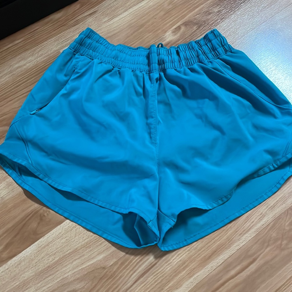 All in motion teal running shorts